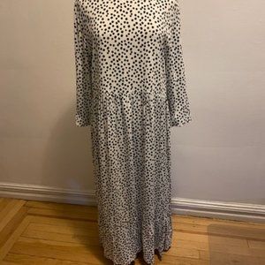 floral v neck maxi dress PRETTYGARDEN Women's Maxi Dress Resort Wear Boho Floral V Neck Puff Sh